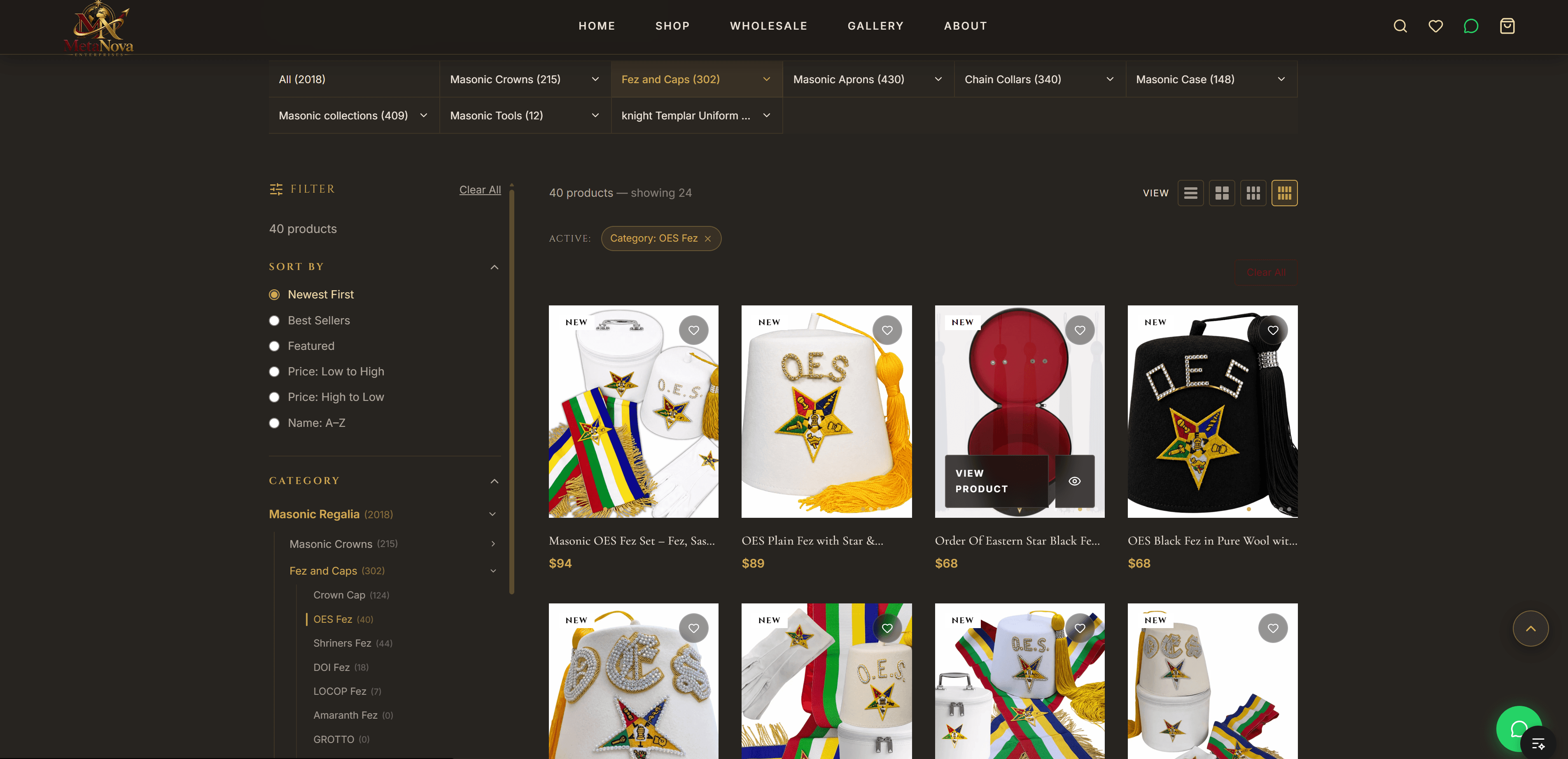 MN Enterprises - Products page
